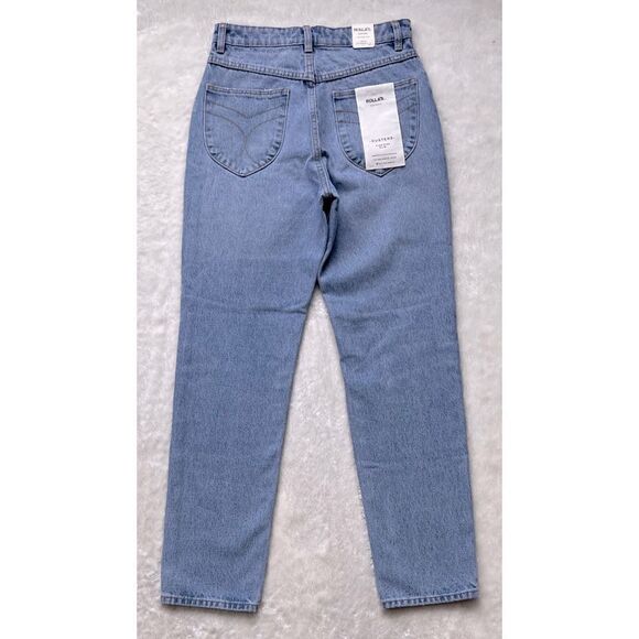 NWT ROLLA'S X SOFIA RICHIE Dusters High Rise Slim Straight Jeans in Old Stone - Picture 16 of 16
